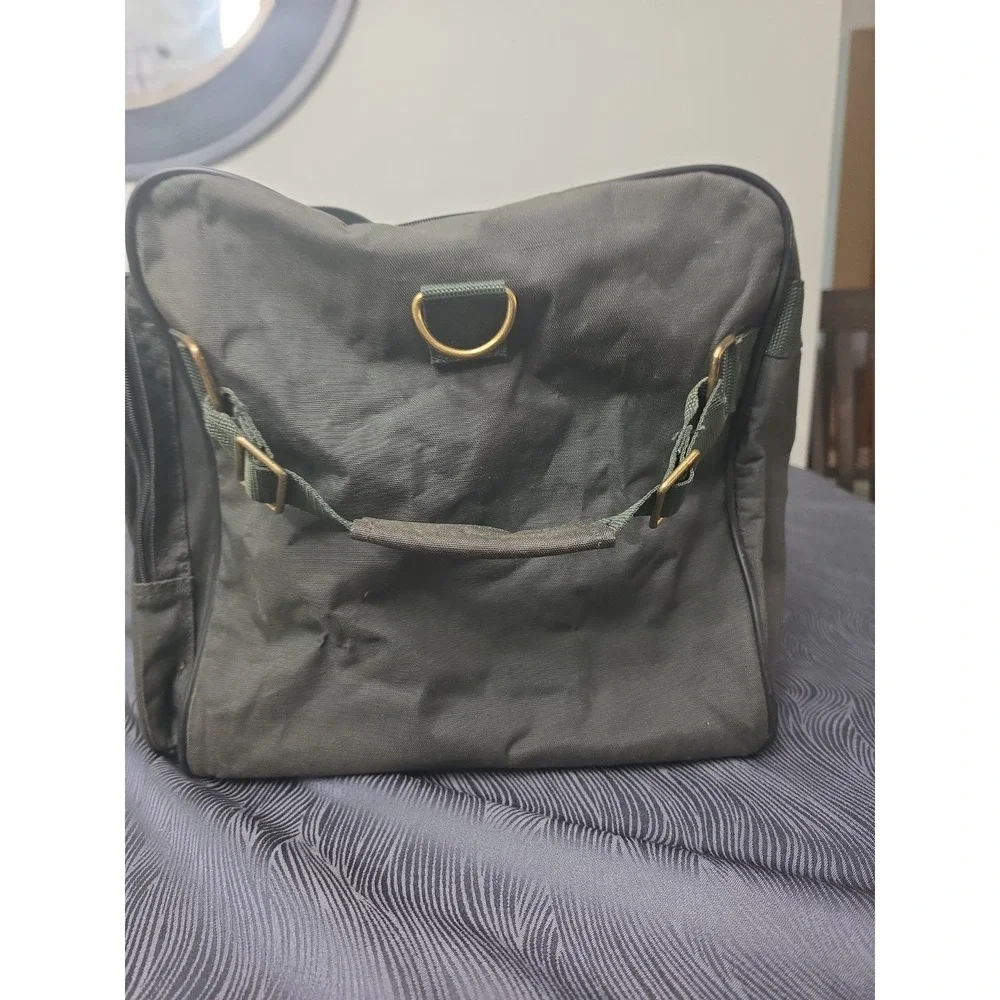 Vintage Ricardo Beverly Hills Forest Green Travel Duffel Bag Overnighter...